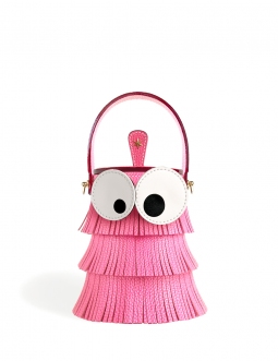 'Octopuce' Sac seau Cuir Nappa Nappa Rose & Or