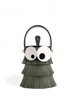 'Octopuce' Sac seau Cuir Nappa Taiga & Or