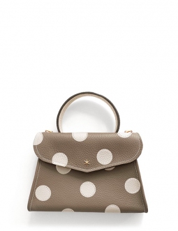 'Chantilly Pois' Sac à main Cuir Nappa Volcan & Or