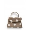'Chantilly Pois' Nappa Leather handbag Volcan & Gold