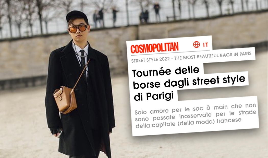 The 'Tuilerie' picked by Cosmopolitan Magazine Italy at Paris Fashion Week FW 2022: ‘one of the best street style bags’
