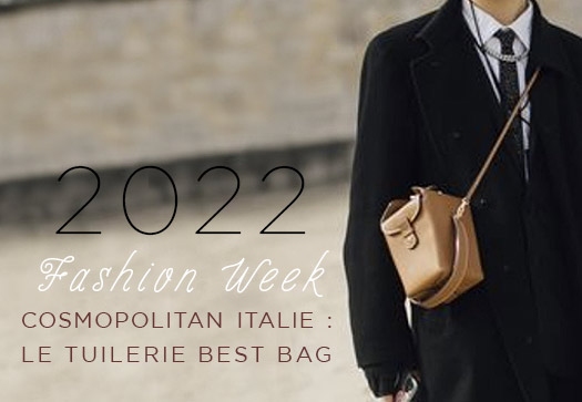 Paris Fashion Week AW 2022, le sac gb ‘Tuilerie’ l’un des ‘best bags’ du street style selon le magazine Cosmopolitan Italie